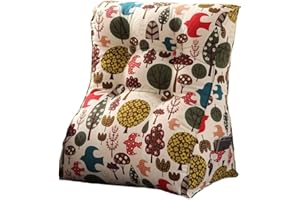 VERCART Ergonomic Reading Bed Rest Pillow Curved Shape Heightening Backrest Headboard for Sitting in Bed Positioning Wedge Back Support Reclining Pillow Decorative Sofa Pillows 24x10x24 inches