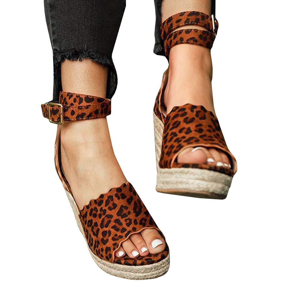 LAICIGO Women’s Wedge Sneakers Platform Perforated Closed Toe Side Split High Top Ankle Booties
