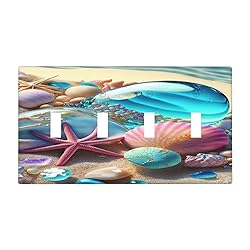 Beach Starfish Seashell Nautical Custom Quad Toggle
