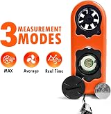 BTMETER BT-816B Handheld Anemometer Wind Speed Temp LCD Backlight view 4