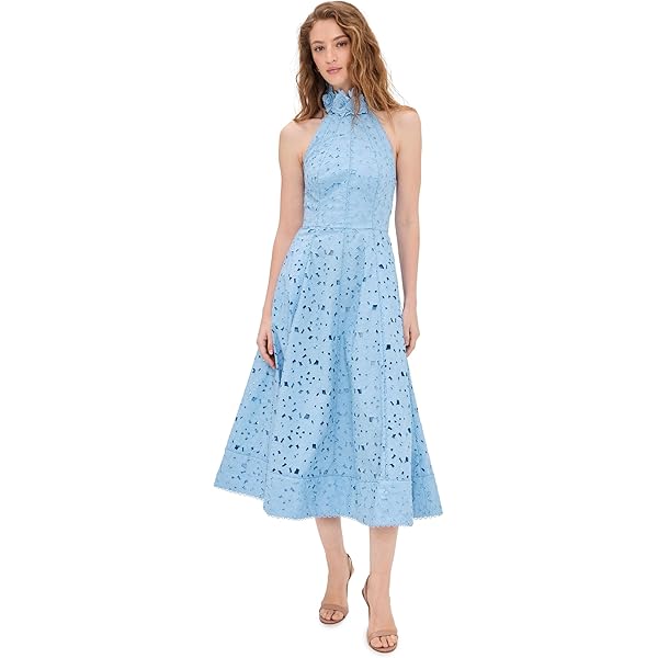 knee length dresses for ladies Alani Dress-White main image 0