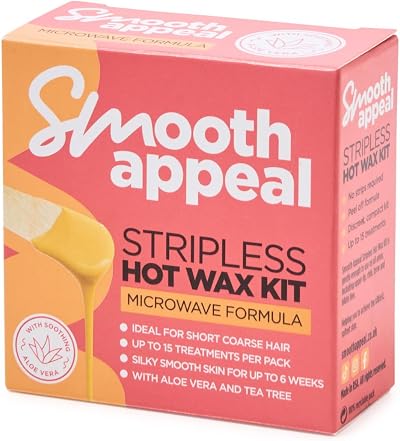 Smooth Appeal Microwave Facial Wax 40g - Aloe Vera Tea Tree Vitamin E