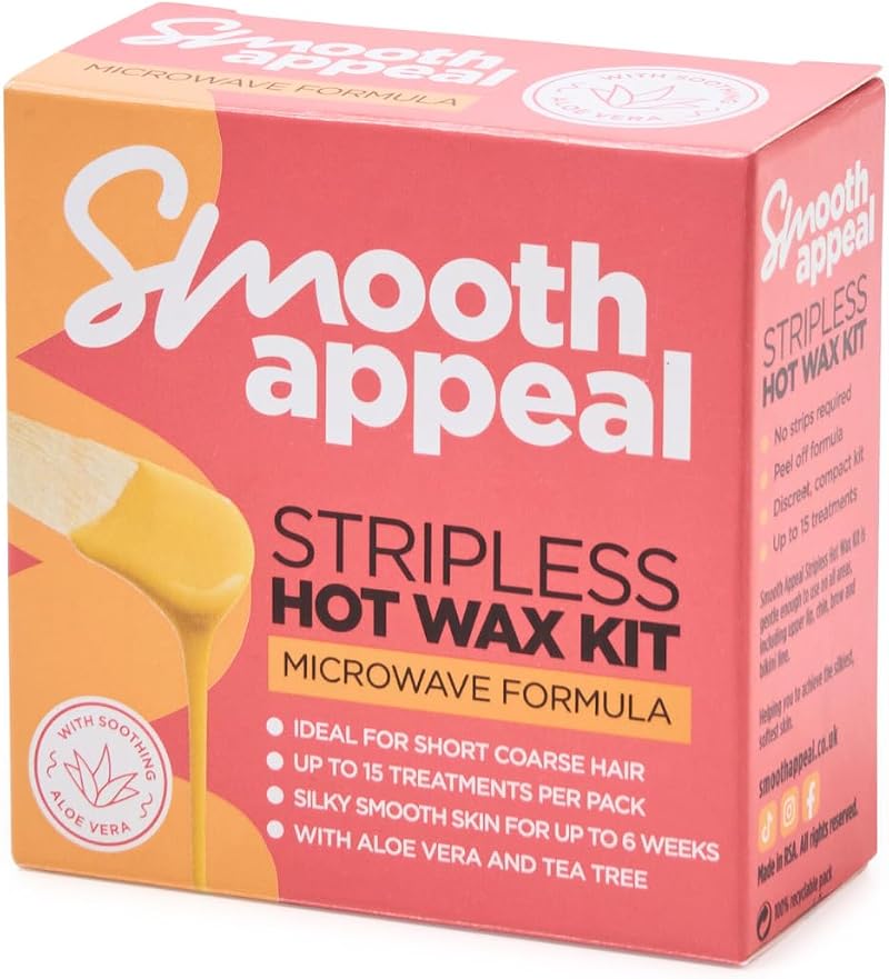Smooth Appeal Microwave Facial Wax 40g - Aloe Vera Tea Tree Vitamin E