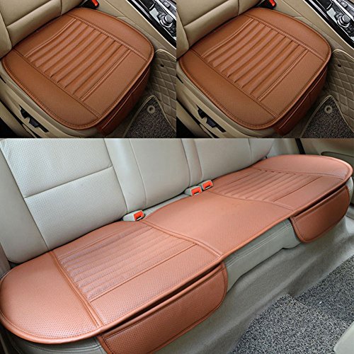 Afco Car Front Back Seat Cover Pad Protector Mat Comfortable Chair Cushion size Back (Beige)
