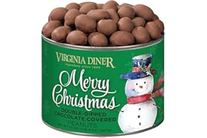Virginia Diner Merry Christmas Double Dipped Milk Chocolatey Covered Virginia Peanuts, 20oz