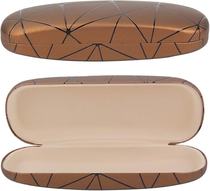 Hard Shell Eyeglass Cases for smallmedium frames (Gold) Amazon.co.uk