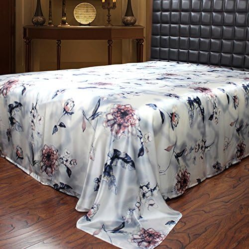 Reactive printed pure silk bed linen/ wide silk fabric sheets-F 140x200cm(55x79inch)