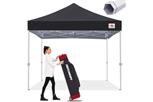 ABCCANOPY Commercial Pop Up Canopy Tent 10x10 Premium-Series, Black