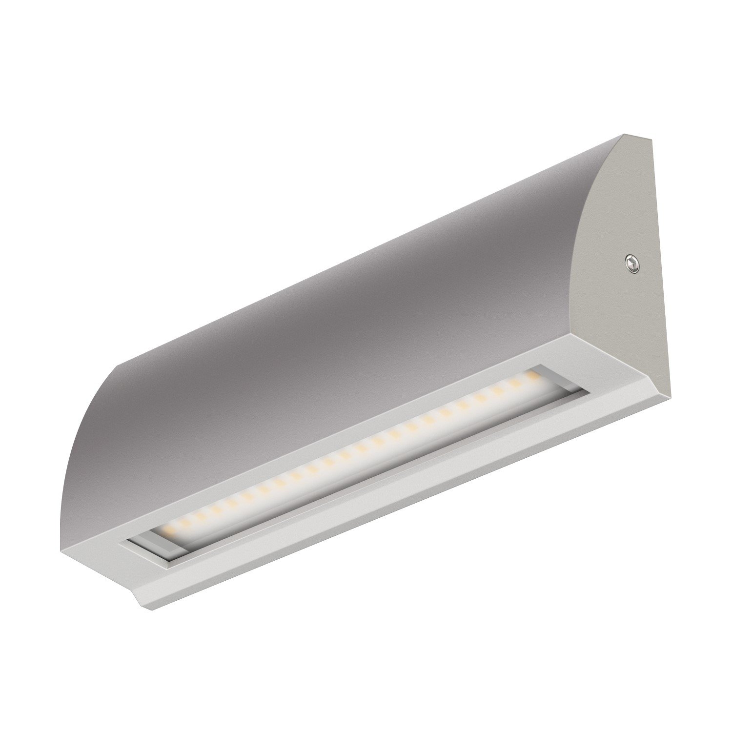ledscom.de LED wall Light/Staircase Light SEGIN for Outdoors, IP54, Flat, Downlight, Grey matt, Angular, 6.2 W, 566lm, Warm White — image 1