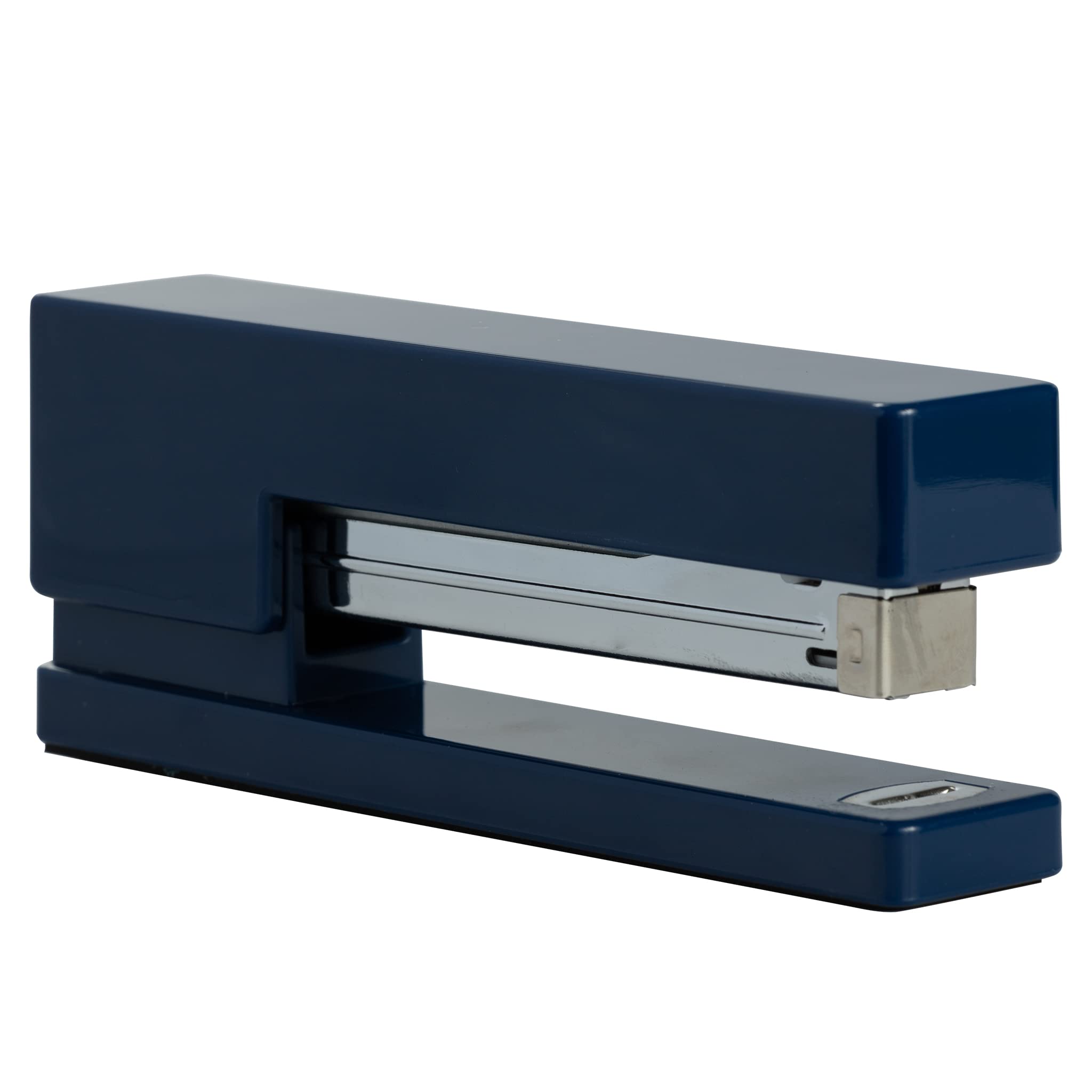 JAM PAPER Modern Desk Stapler - Navy - Sold Individually