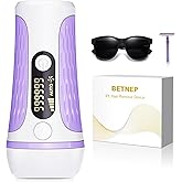 IPL Laser Hair Removal Device Permanent for Women & Men, 999,999 Flashes Safe Effective Lasting Hair Remover, Alternative to Salon, for Face Arms Armpit Legs Bikini Area Whole Body Home Treatment