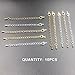 Dcatcher 10 PCS Necklace Extenders Bracelet Extender Chain Set for Necklace Bracelet DIY Jewelry Making, 5 Assorted Colours