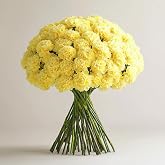 GlobalRose 100 Yellow Carnation Flowers - Responsibly Sourced Carnations Fresh Flowers - Hand-Picked Fresh Bouquet for Graduation, Anniversary, Birthday &amp; Special Occasions (4 Bunches of 25 Stems)