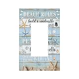 Xuejiaku Decorative Outlet Covers Beach Rules