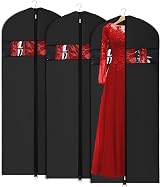 Univivi Long Garment Bags 60 x 24 in 3 Pack Waterproof Dustproof