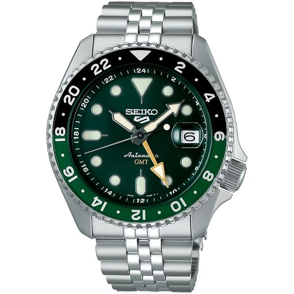 Amazon.com: Seiko SRPD63 5 Sports 24-Jewel Automatic Watch - Green