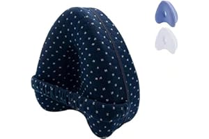HOM-outdeer Smooth-Spine Alignment Pillow, Relieve Hip Pain and Sciatica, Leg & Knee Support Pillow, Leg Pillows for Improved Side Sleepers Relieving Leg (Deep Blue)