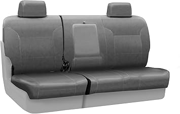 Amazon Com Coverking Custom Fit Rear 60 40 Bench Seat Cover For Select Nissan Titan Models Genuine Leather Gray Automotive