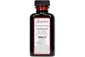 Angelus Leather Dye, Bismark Brown- 3 ounces
