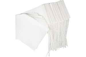 100PCS Tea Filter Bags, Disposable Tea Bags for Loose Leaf Tea, Drawstring Empty Tea Infuser, BetyBedy Tea Steeper, Natural Wood Pulp Paper Material, 1-Cup Capacity（3.15 x 3.94 inch）