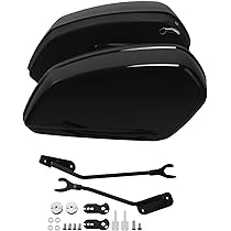 モカ　フェアバンクスフットプリント 15LHDドライバッグ Amazon.com: Green-L Hard Saddlebags Gloss Black Saddle Bags