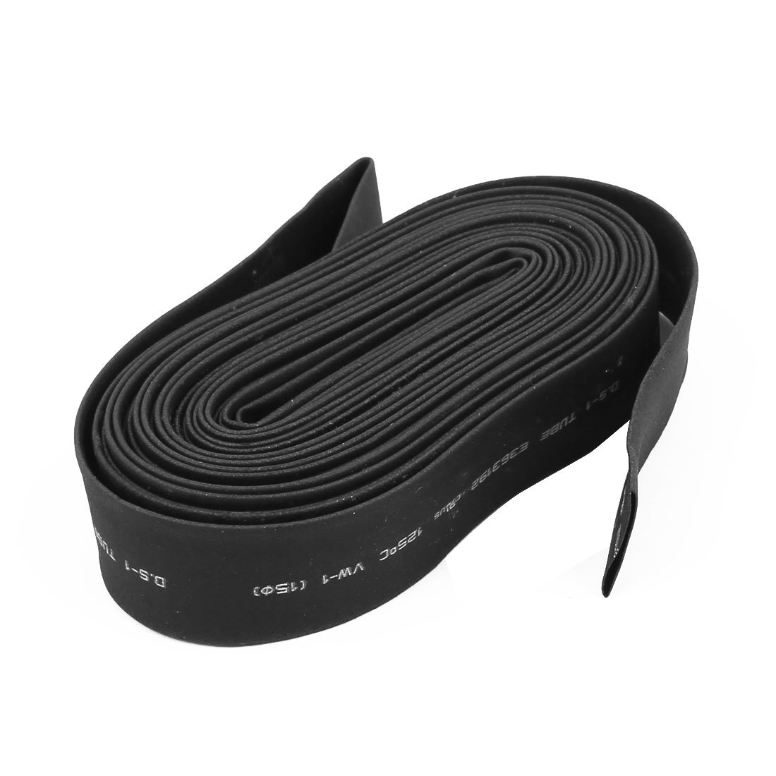 sourcingmap 15mm Dia 5 Meter Length Heat Shrinkable Tube Shrink Tubing Wire Black