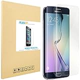 PLESON Galaxy S6 Edge Screen Protector [Full Coverage], Upgrade [2-Pack] Samsung Galaxy S6 Edge Screen Protector Edge to Edge,Ultra Clear,Anti-Bubbles Crystal Invisible PET Shield