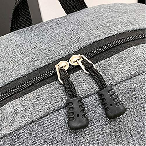 DreamedU Women Ladies Computer Backpack Shoulder Notebook Bag Business Casual School College (Gray) - Thumbnail 4