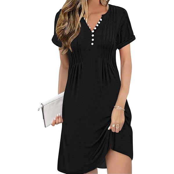 open lace back dress Allegra K Business Elegant Funeral Dresses for Women's Boat Neck 3/4 Sleeve  Pleated Modest Midi Dress X-Small Black at Amazon Women's Clothing store main image 1