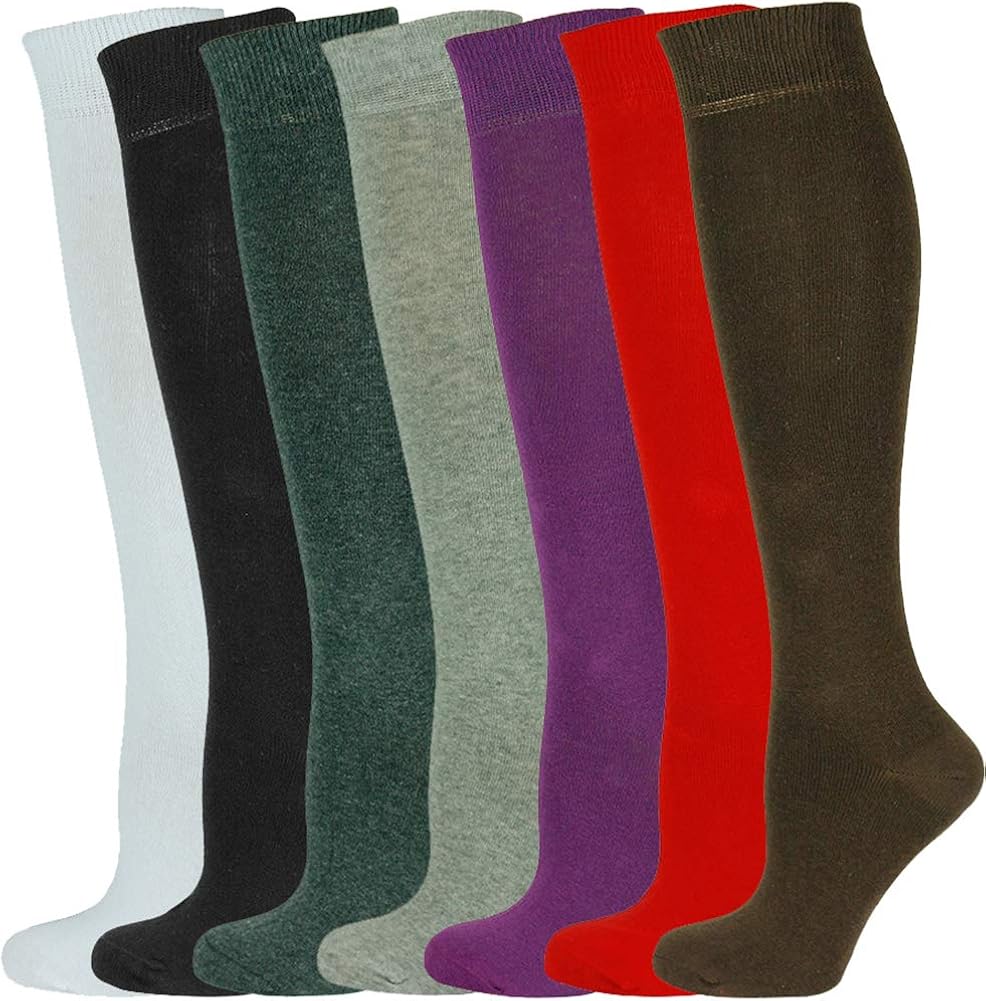 Mysocks® Bulk Buy Mens 7 Pairs Plain Knee High Socks Amazon.co.uk