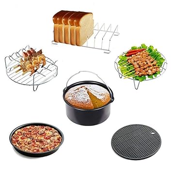 6 unidades freidora de aire caliente accesorios, Premium Air ...