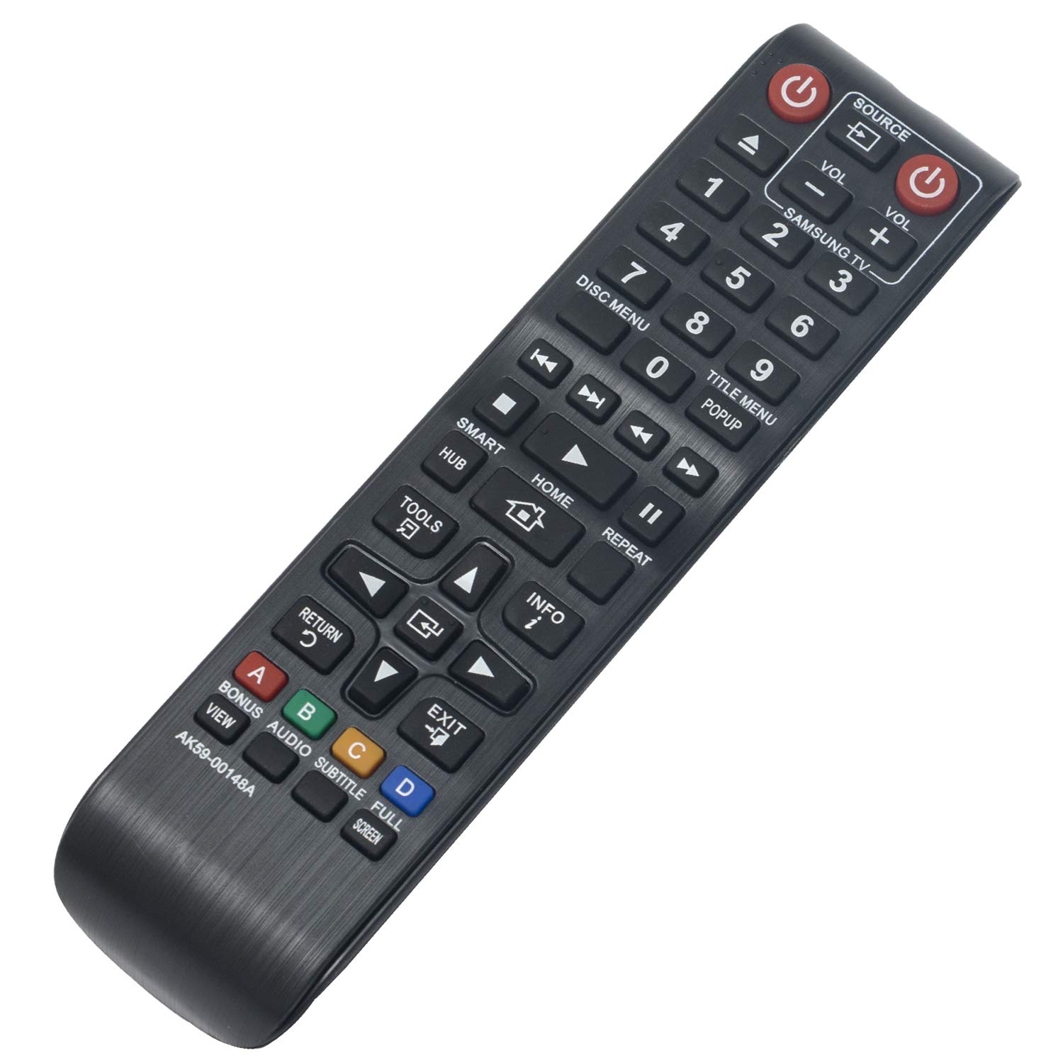 VINABTY AK59-00148A Remote Control replacement for Samsung blu-ray dvd player BD-E5500 BD-ES6000 BD-ES6000 BD-ES6000E BD-E6100