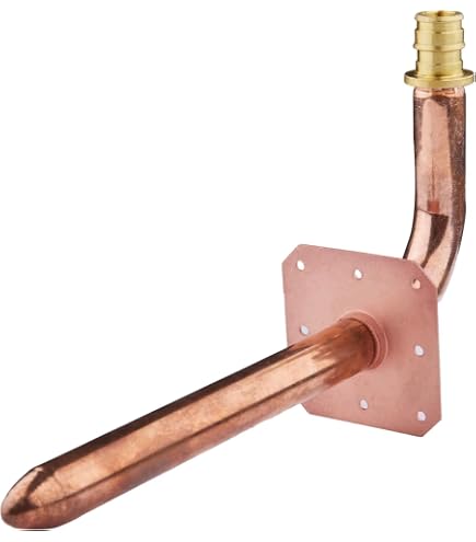 Sioux Chief 1/2" PEX Copper Stub Out Elbows – 3-1/2 X 6 – 50 Pack For Rough-In Plumbing