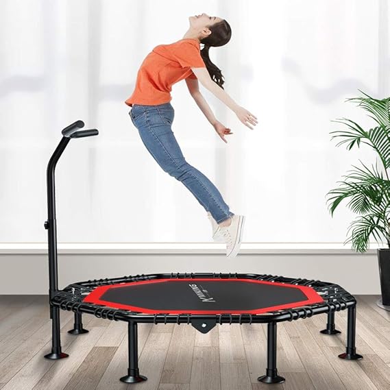 XUE Silenciosa Mini trampolín con asa Regulable de Fitness ...