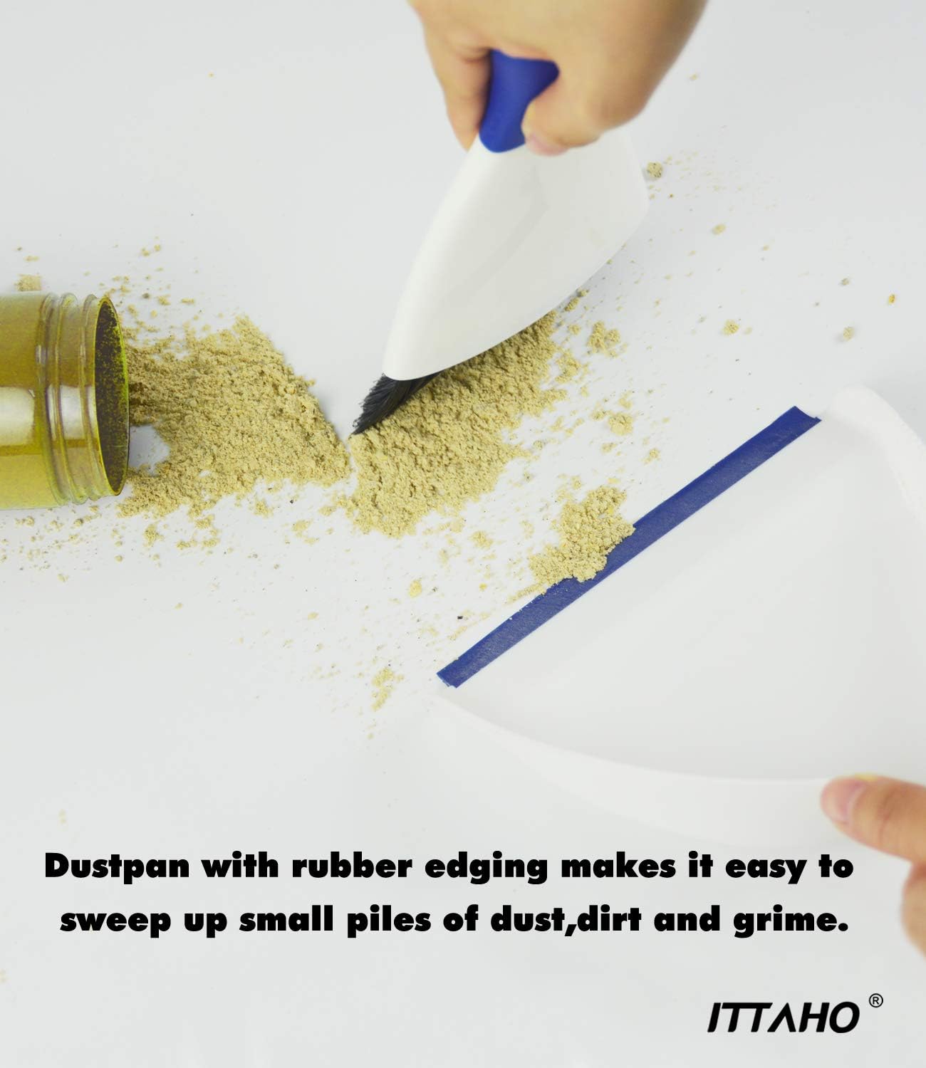 ITTAHO Mini Dustpan and Brush Set,Dust pan and Crumb Broom Cleaning Tool: Health & Personal Care