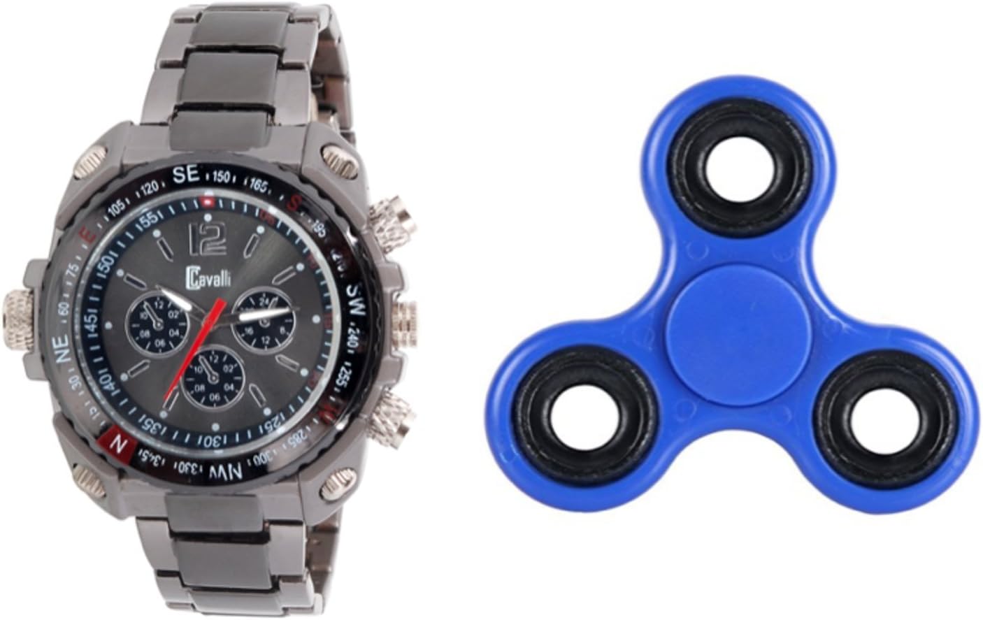 Cavalli CWFS040 Grey/Black Analog Watch for Men with Free Hand Fidget Spinner