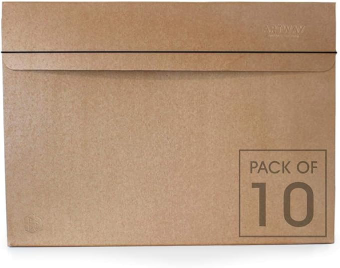 Artway Folio A2 Portfolio Storage Box Pack of 10 Home