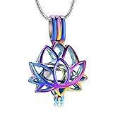 Cremation Jewelry for Ashes Pendant - Lotus Urn