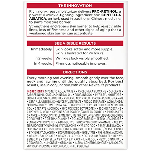 L’ORÉAL PARIS REVITALIFT ANTI-WRINKLE + FIRMING FACE & NECK CREAM, 1.7 FL. OZ.