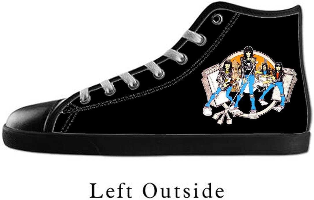 Amazon.com: Custom Men Ramones Canvas Shoes High Top Sneakers US12: Clothing