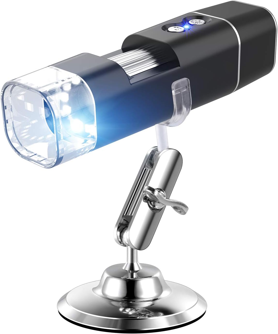 WiFi USB Microscope,Wireless Digital Kids Microscope Rechargable Portable with 1080P Resolution,1000X Magnification LED Lights for Android and iOS Smartphone or Tablet, Windows Mac PC
