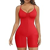 SHAPERX Women's Shapewear Bodysuit Tummy Control Seamless Zip-Up Body Shaper Waist Snatched Body Suit