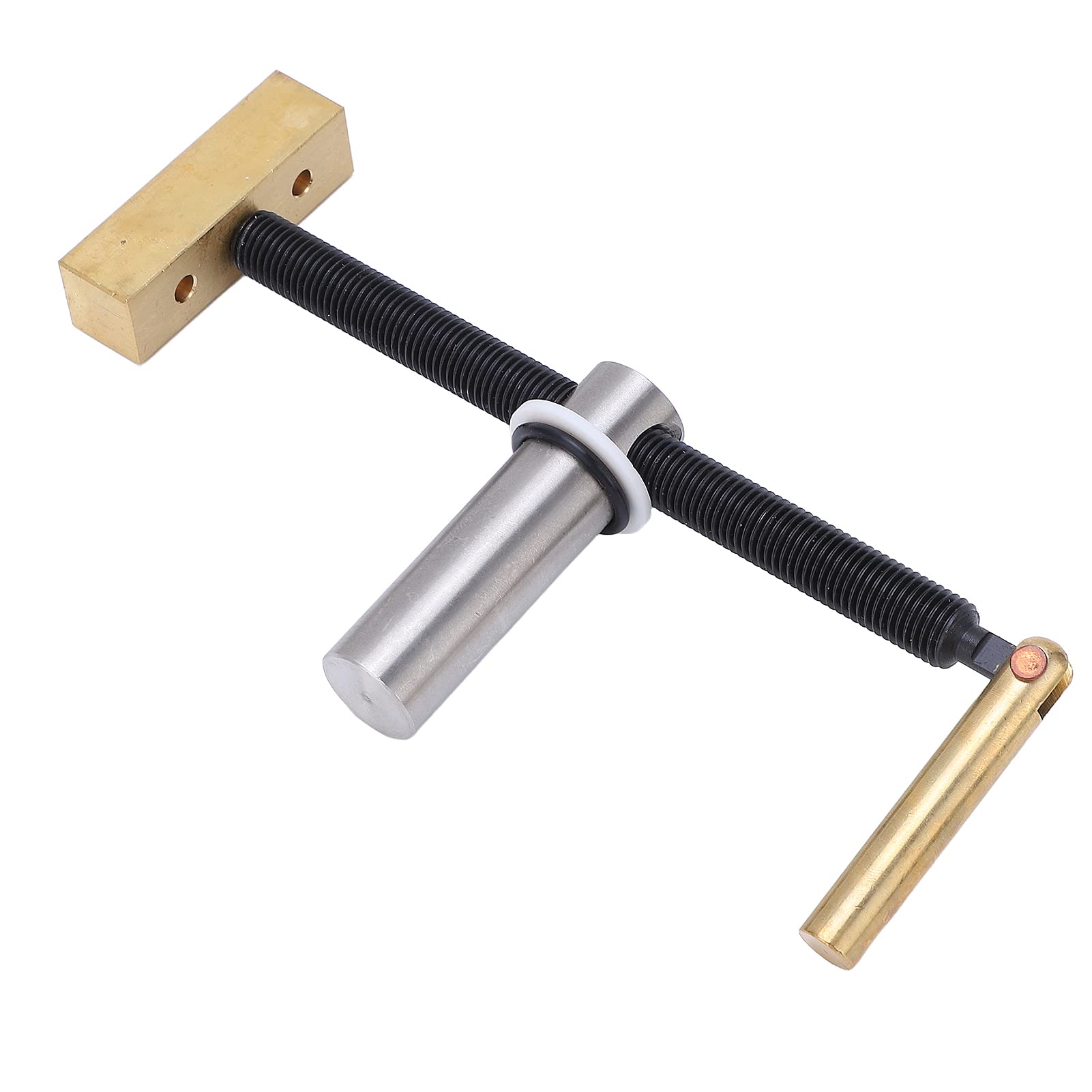 Woodworking Desktop Clip, Adjustable Table Workbench Fast Fixed Clip Clamp with Bench Dogs Hole, No Breakage and No Rust Brass Stainless Steel Fixture Vise Benches Carpenter Tool