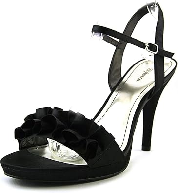 black evening sandals