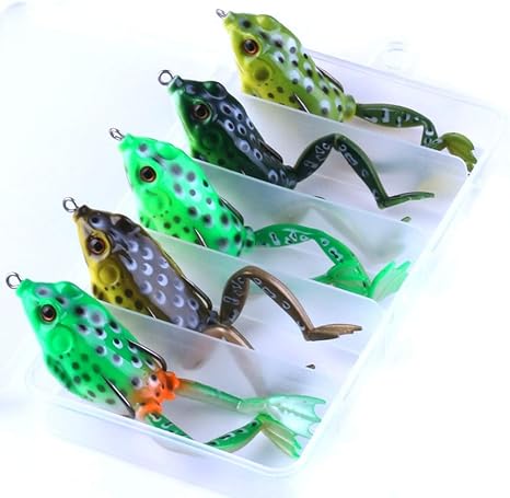Sellify señuelos de Pesca – Juego de señuelos de Pesca de Ranas 5,5 cm/15,5