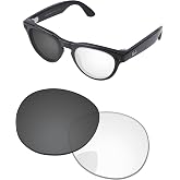 PapaViva Replacement Lenses for Ray-Ban Meta Headliner Gen 2 RW4013 50mm AI Glasses Adapt Gray Photochromic Non-polarized