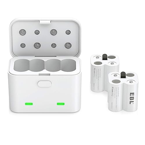 EBL Rechargeable Batteries Compatible with Arlo, CR123A Camera