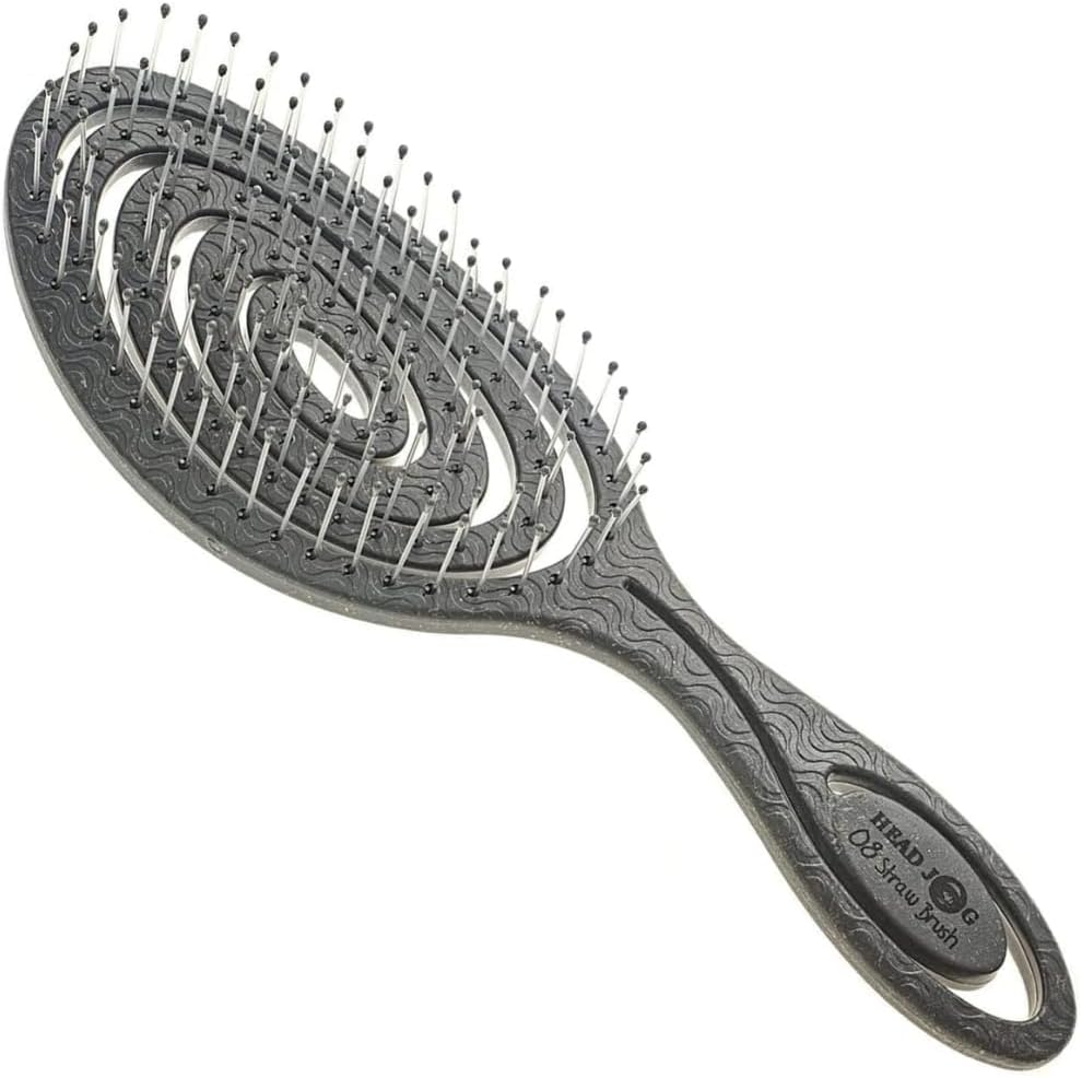 Head Jog 08 Paddle Brush Detangler Graphite Monochrome Collection