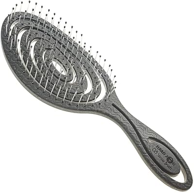 Head Jog 08 Paddle Brush Detangler Graphite Monochrome Collection