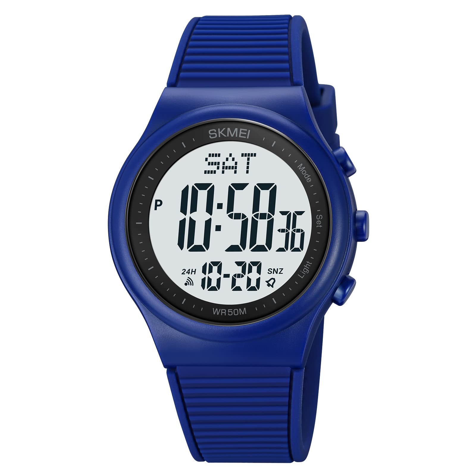 Digital Watch for Women Waterproof Stopwatch Sports Watches for Mens and Womens Unisex Outdoor Rubber Strap Multifunction Wristwatch with Luminous Display